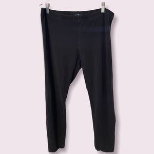 GAP Elastic Waistband Basic Black Leggings XL